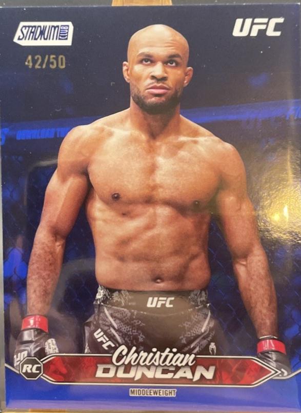 Christian Duncan 2025 Topps Stadium Club UFC Base #175 Blue