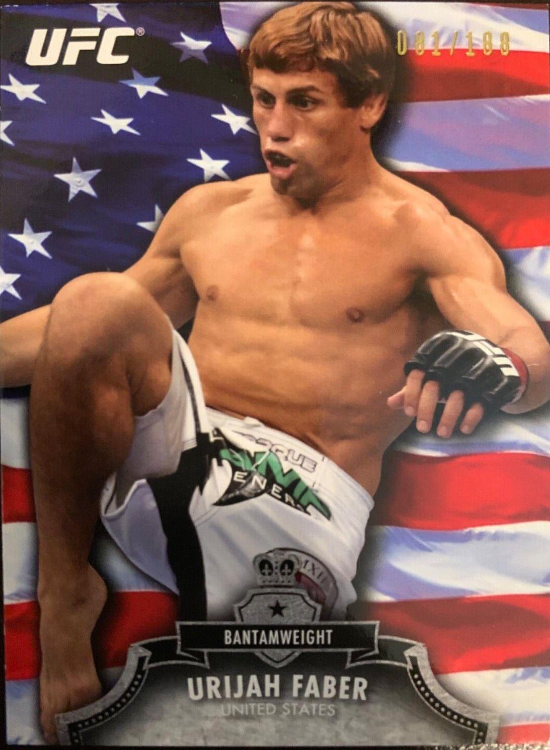 Urijah Faber 2012 Topps UFC Bloodlines Base #131 Flag