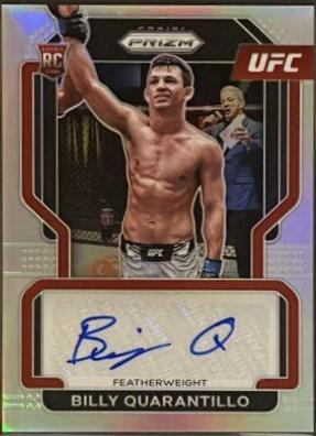 Billy Quarantillo 2022 Panini Prizm UFC Signatures #SG-BQL Silver