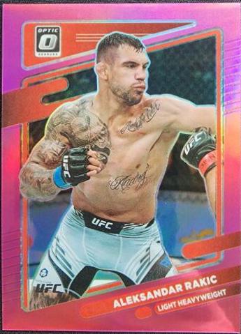 Aleksandar Rakic 2022 Panini Donruss Optic UFC Base #96 Pink