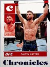 Calvin Kattar 2022 Panini Chronicles UFC Base Chronicles #46 Purple