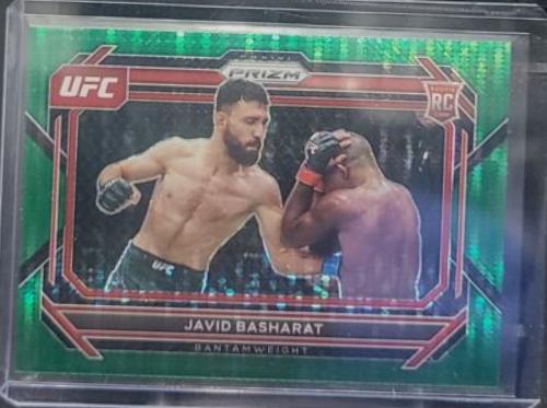 Javid Basharat 2023 Panini Prizm UFC Base #34 Green Pulsar