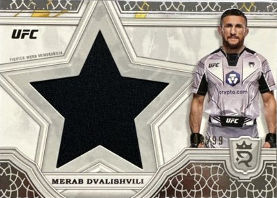 Merab Dvalishvili 2024 Topps Royalty UFC Star Relics #SRR-45 Platinum