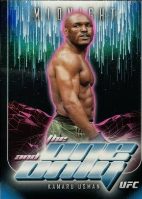 Kamaru Usman 2024 Topps Midnight UFC The One and Only #TO-4 Black Light