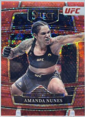 Amanda Nunes 2022 Panini Select UFC Concourse #97 Red Disco