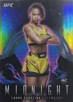 Luana Carolina 2024 Topps Midnight UFC Base #89 Black Light