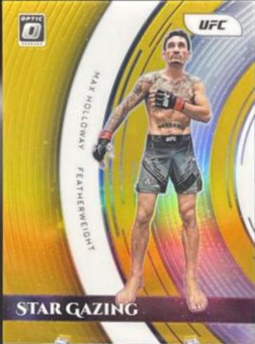 Max Holloway 2022 Panini Donruss Optic UFC Star Gazing #20 Gold
