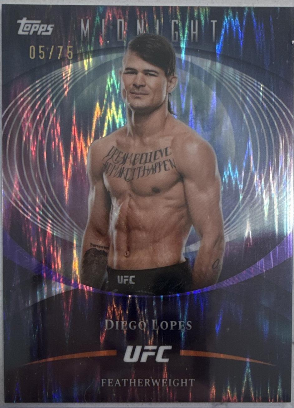 Diego Lopes 2026 Topps Midnight UFC Base #40 Dusk