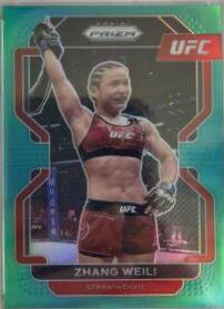 Zhang Weili 2022 Panini Prizm UFC Base #122 Teal