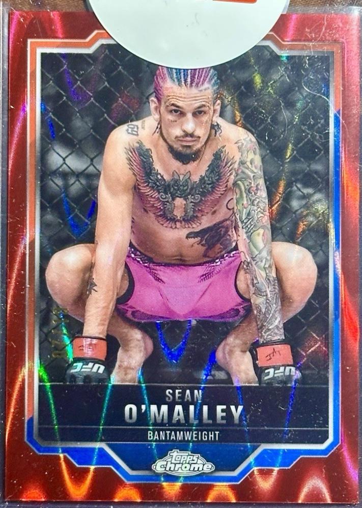 Sean O'Malley 2025 Topps Chrome Sapphire UFC Base Sapphire #1 Red Sapphire