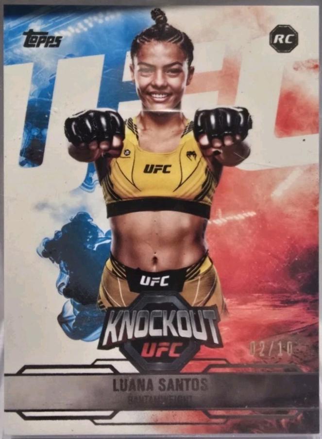 Luana Santos 2025 Topps Knockout UFC Base #35 Black
