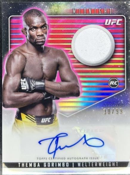 Themba Gorimbo 2024 Topps Midnight UFC Relic Autographs #RCA-TGO Midnight