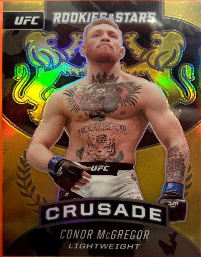 Conor McGregor 2021 Panini Chronicles UFC Base Crusade #238 Gold