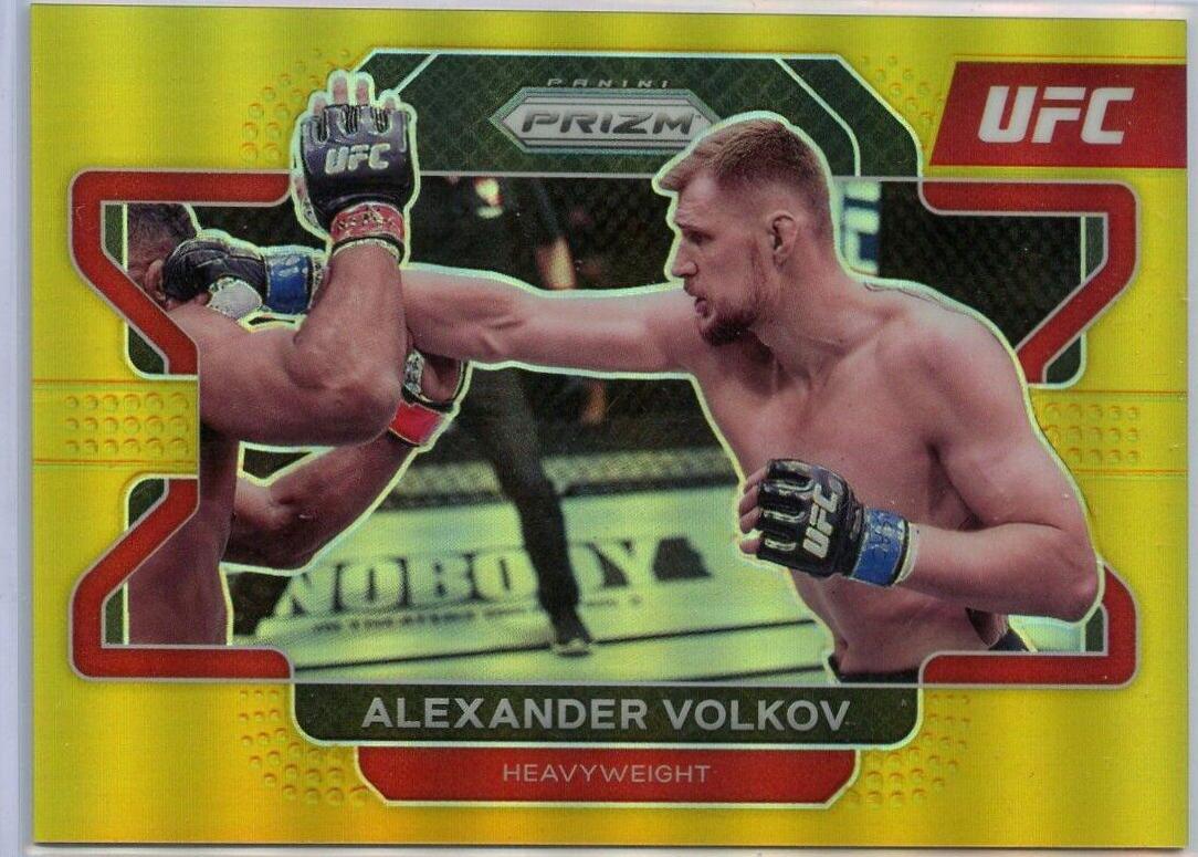 Alexander Volkov 2022 Panini Prizm UFC Base #45 Gold