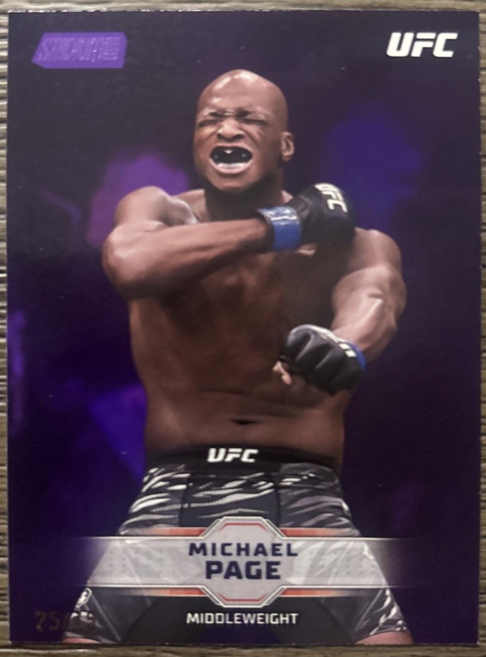 Michael Page 2026 Topps Stadium Club UFC Base #35 Purple
