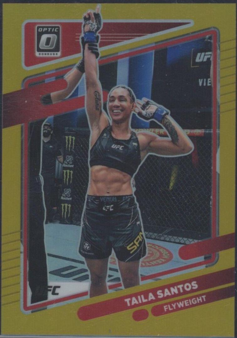 Taila Santos 2022 Panini Donruss Optic UFC Base #81 Gold