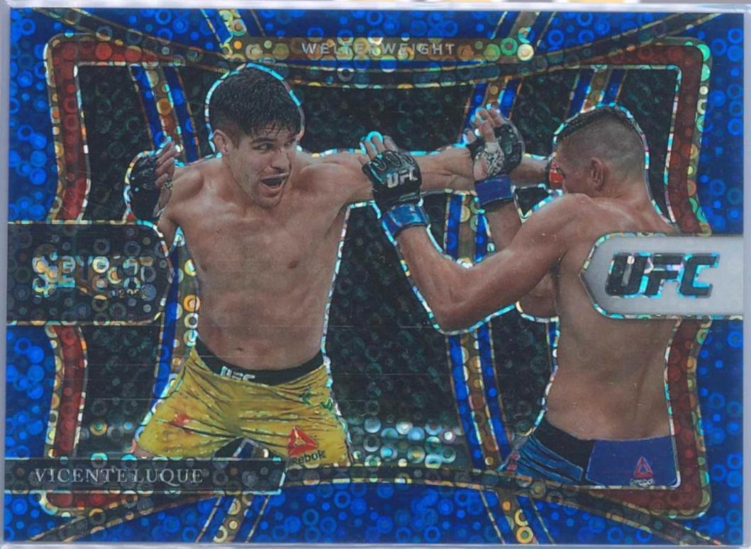 Vicente Luque 2021 Panini Select UFC Premier Level #121 Blue Disco