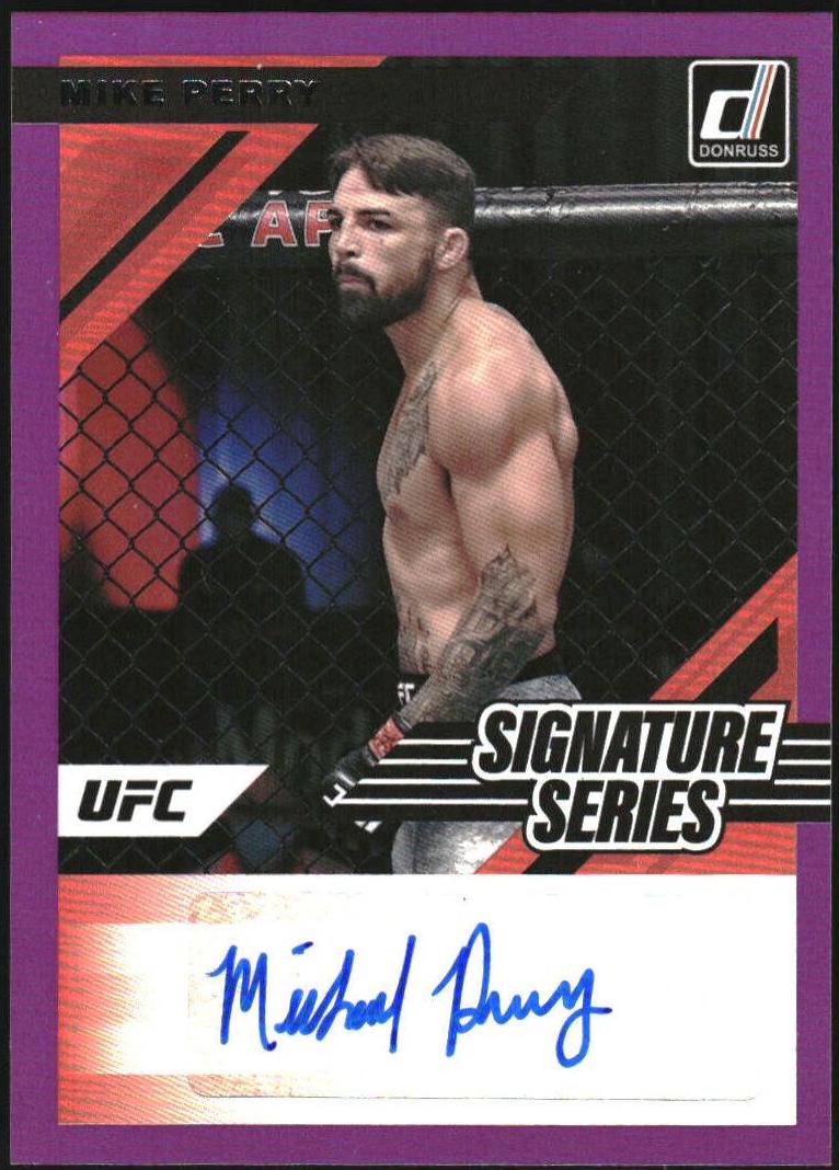 Mike Perry 2022 Panini Donruss UFC Signature Series #7 Purple