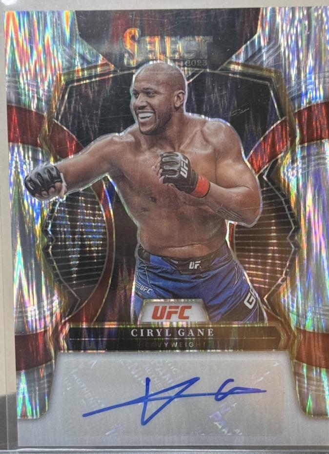 Ciryl Gane 2023 Panini Select UFC Signatures #13 Flash