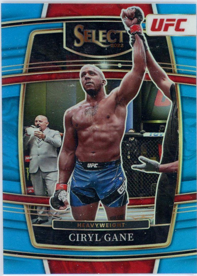 Ciryl Gane 2022 Panini Select UFC Concourse #47 Blue Prizm