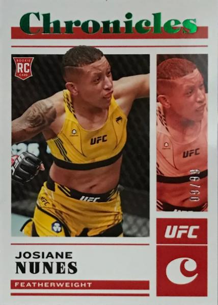 Josiane Nunes 2023 Panini Chronicles UFC Base Chronicles #100 Green
