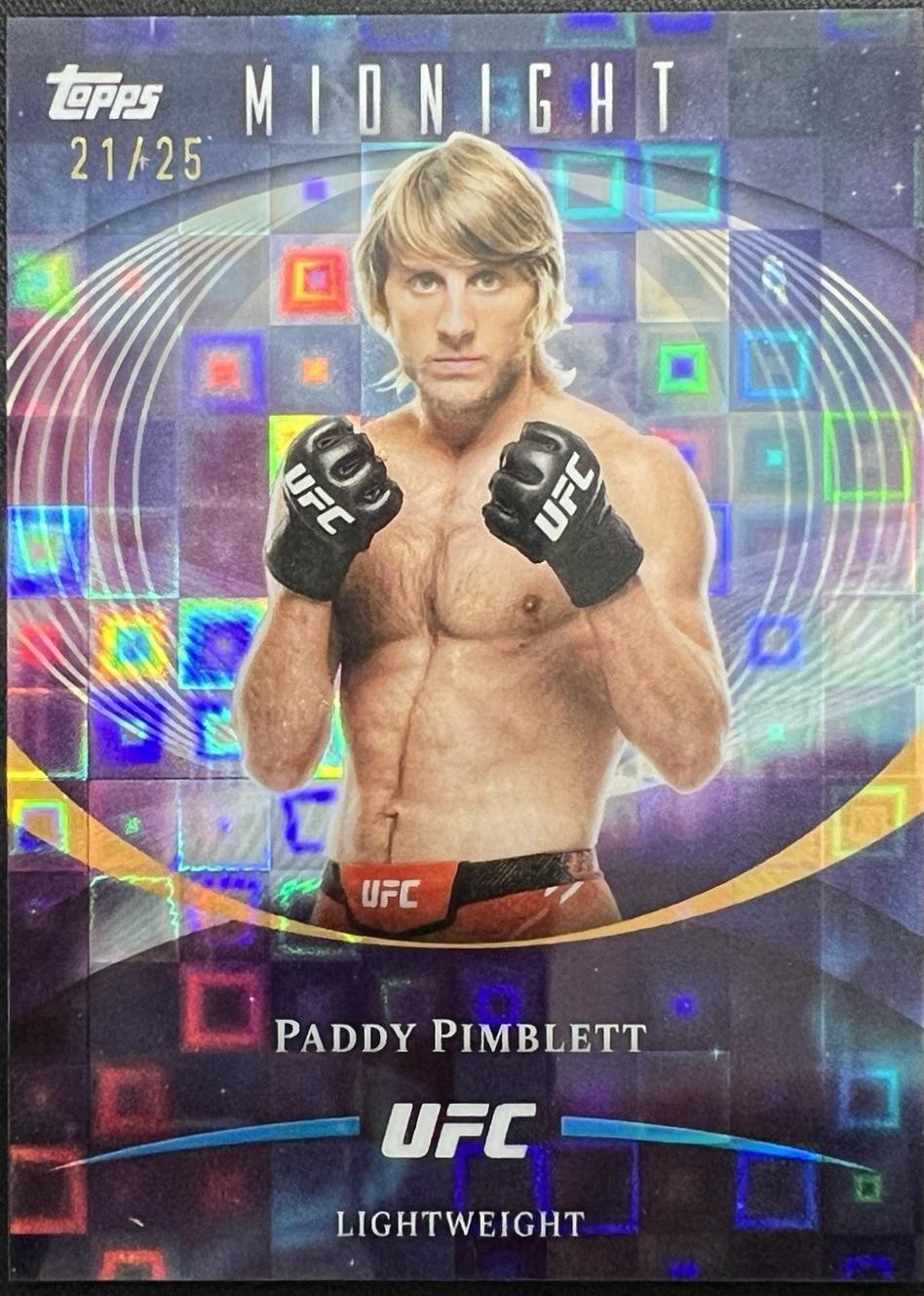 Paddy Pimblett 2026 Topps Midnight UFC Base #45 Moonrise