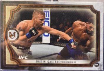 Justin Gaethje 2018 Topps UFC Museum Collection Base #23 Copper