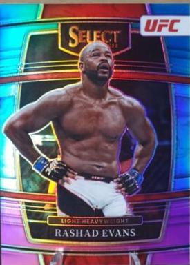 Rashad Evans 2022 Panini Select UFC Concourse #52 Teal and Pink