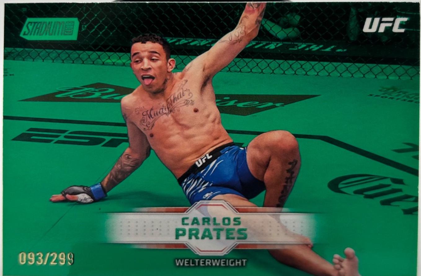 Carlos Prates 2026 Topps Stadium Club UFC Base #51 Green