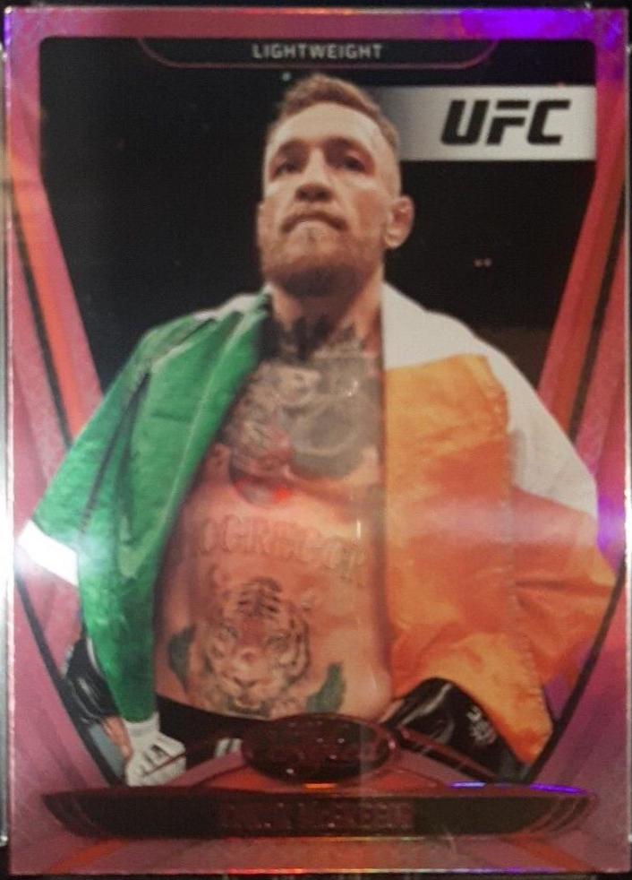 Conor McGregor 2021 Panini Chronicles UFC Base Certified #131 Pink