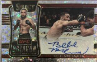 Belal Muhammad 2022 Panini Select UFC Octagon Action Signatures #10 Disco