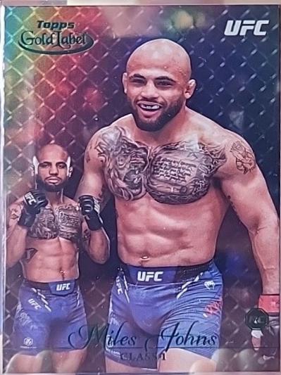 Miles Johns 2024 Topps Gold Label UFC Base Class I #13 Green