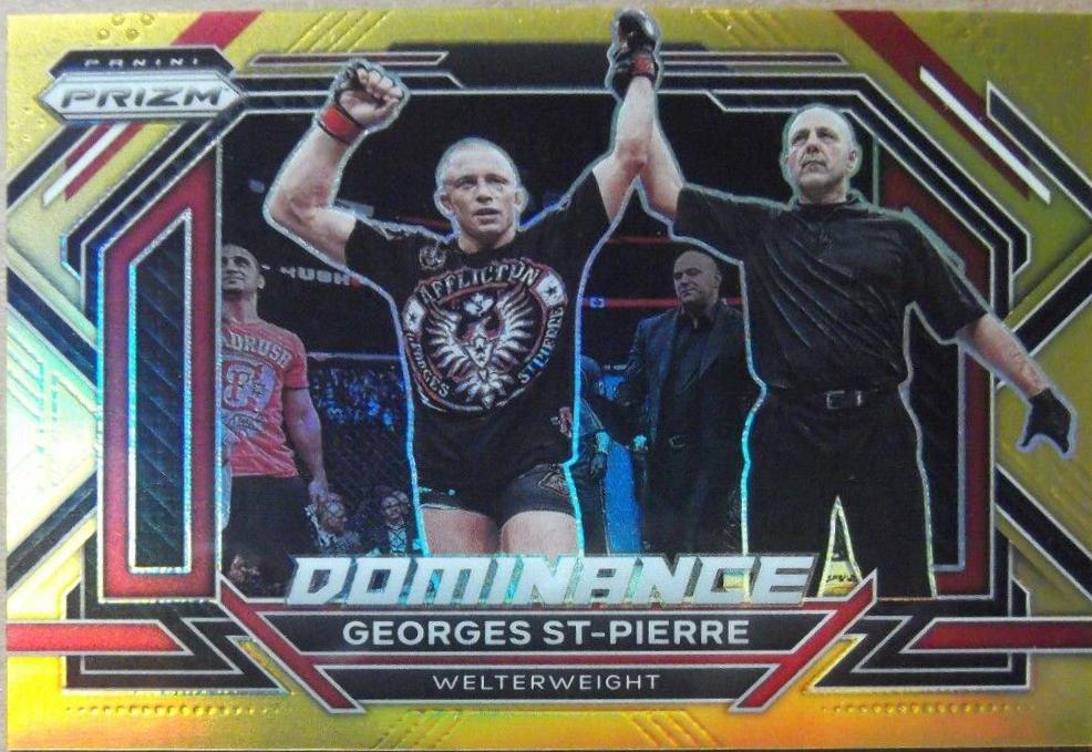 Georges St-Pierre 2023 Panini Prizm UFC Base #32 Gold
