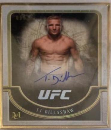 TJ Dillashaw 2018 Topps UFC Museum Collection Museum Autographs #MA-TD Gold