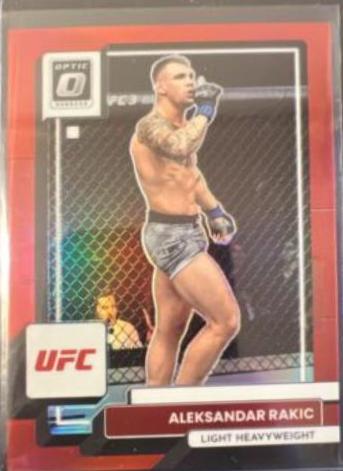 Aleksandar Rakic 2023 Panini Donruss Optic UFC Base #75 Red