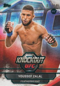 Youssef Zalal 2026 Topps Knockout UFC Base #82 Teal