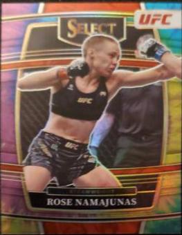 Rose Namajunas 2022 Panini Select UFC Concourse #77 Tie Dye