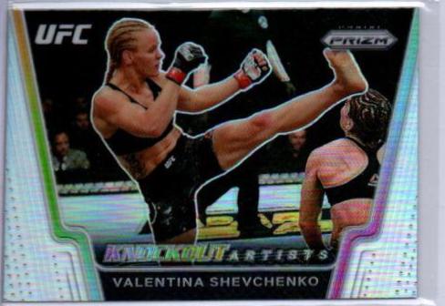 Valentina Shevchenko 2021 Panini Prizm UFC Knockout Artists #23 Silver
