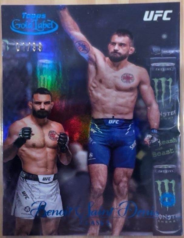 Benoit Saint Denis 2024 Topps Gold Label UFC Base Class II #30 Blue
