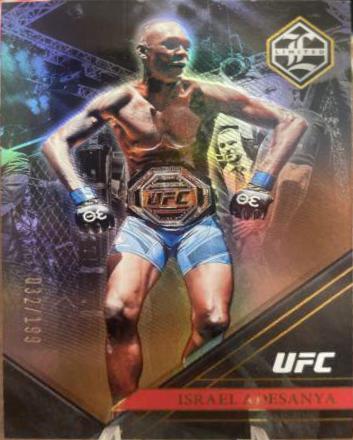 Israel Adesanya 2023 Panini Chronicles UFC Base Limited #211 Red