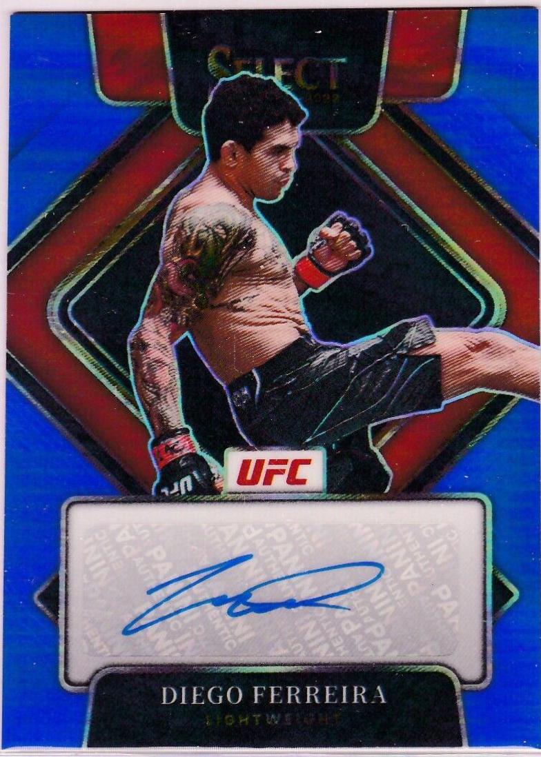 Diego Ferreira 2022 Panini Select UFC Signatures #2 Blue