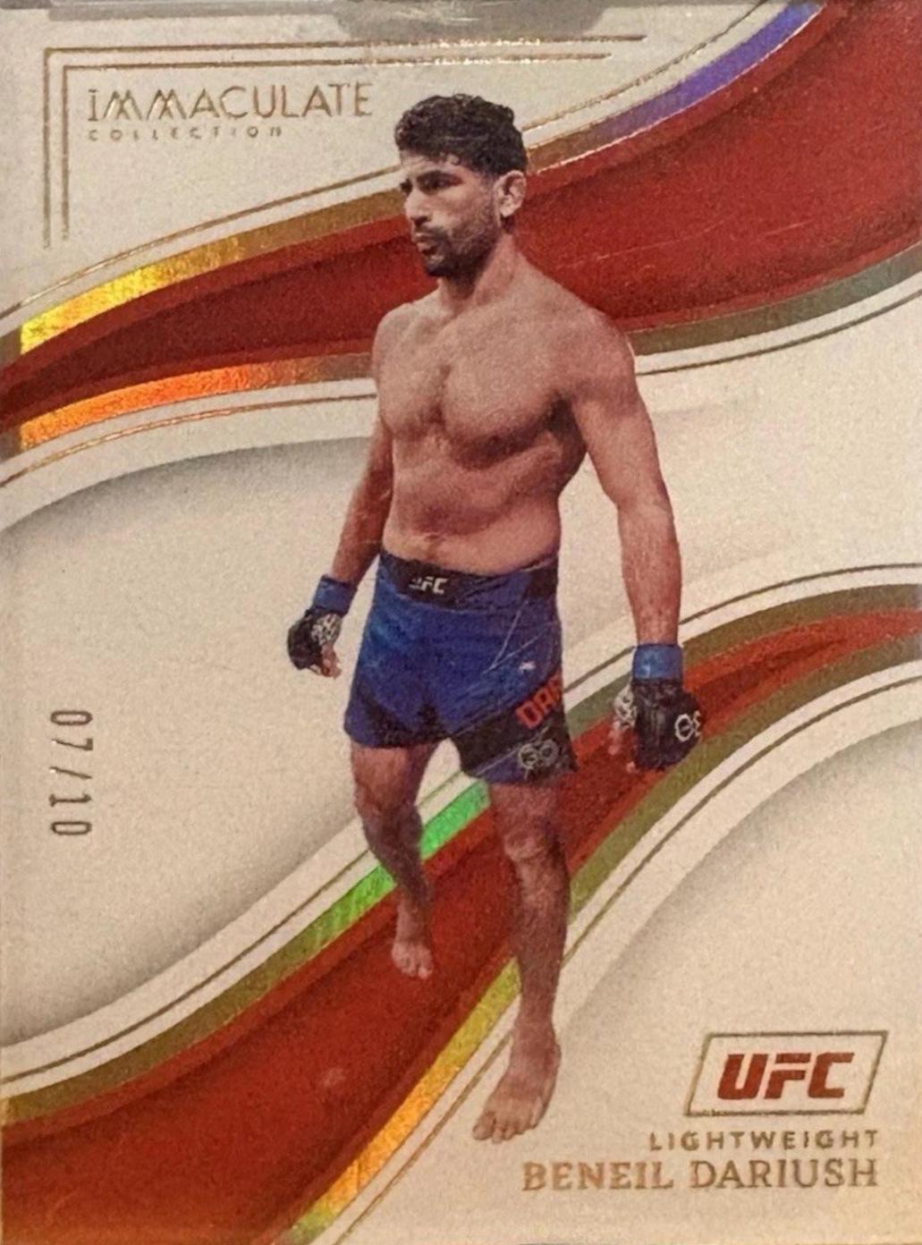 Beneil Dariush 2023 Panini Immaculate Collection UFC Base #28 Gold