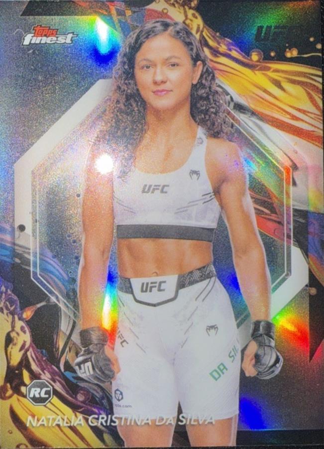 Natalia Silva 2024 Topps Finest UFC Base Uncommon #169 Refractor