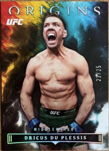 Dricus Du Plessis 2023 Panini Chronicles UFC Base Origins #138 Silver