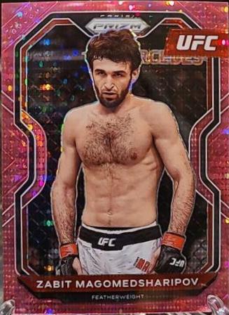 Zabit Magomedsharipov 2021 Panini Prizm UFC Base #93 Pink Pulsar