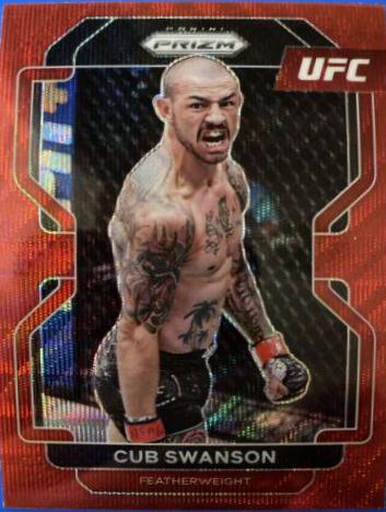 Cub Swanson 2022 Panini Prizm UFC Base #141 Ruby Wave