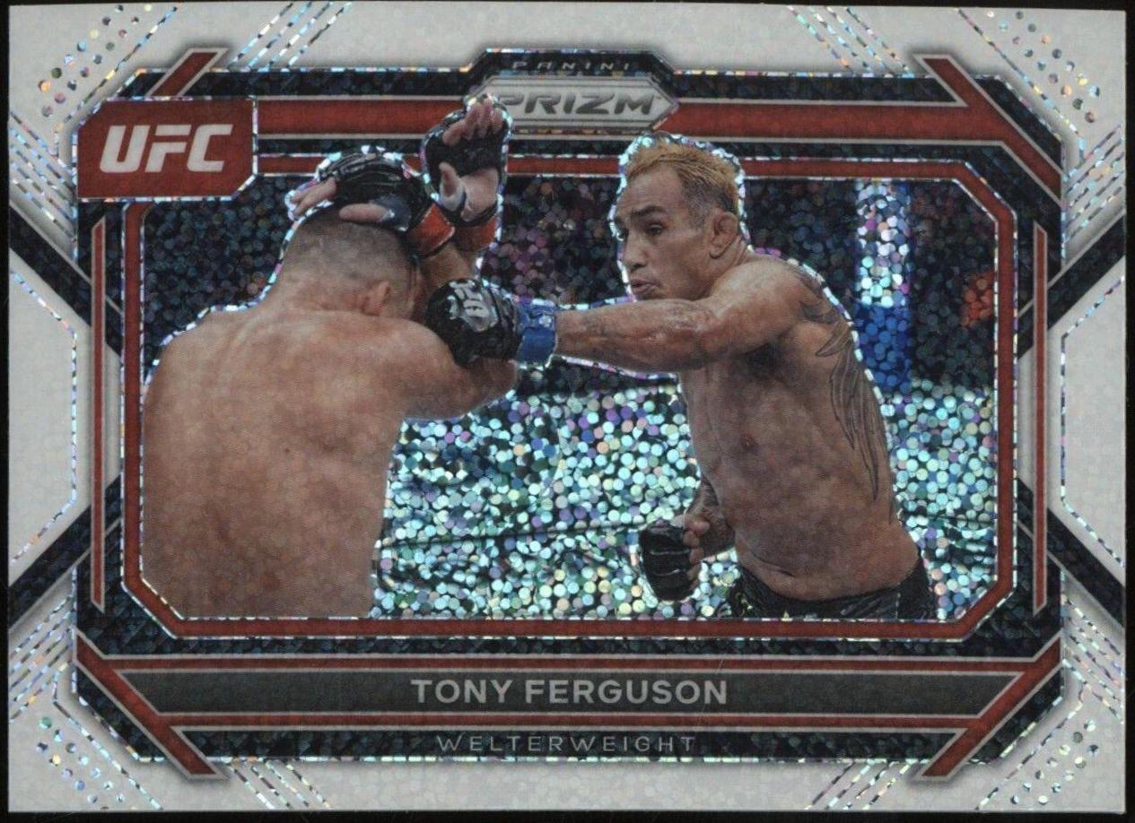 Tony Ferguson 2023 Panini Prizm UFC Base #43 White Sparkle