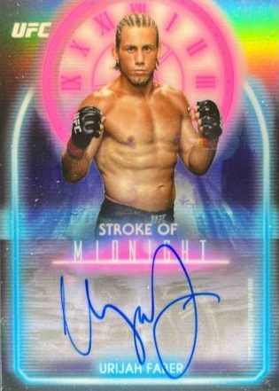 Urijah Faber 2025 Topps Midnight UFC Stroke of Midnight Autographs #SMA-UF Moon Beam