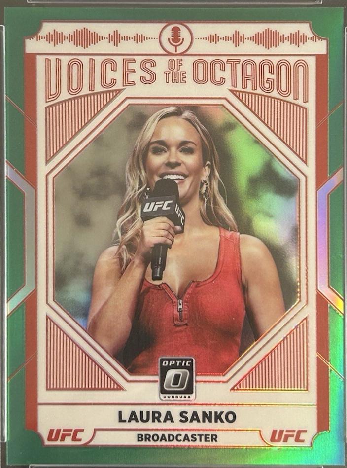 Laura Sanko 2022 Panini Donruss Optic UFC Base #124 Green