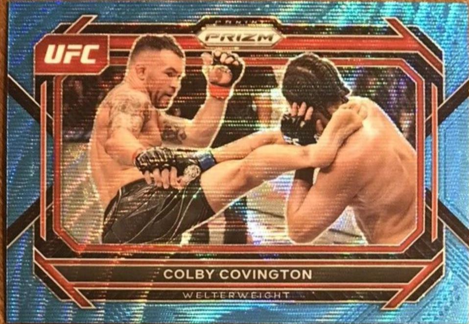 Colby Covington 2023 Panini Prizm UFC Base #30 Blue Wave